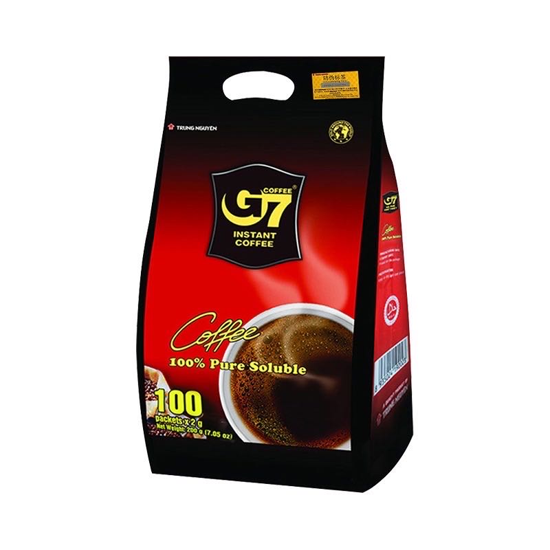 EG7 200.0 G7 速溶黑咖啡100包袋装  （单位：盒） G7 速溶黑咖啡100包袋装