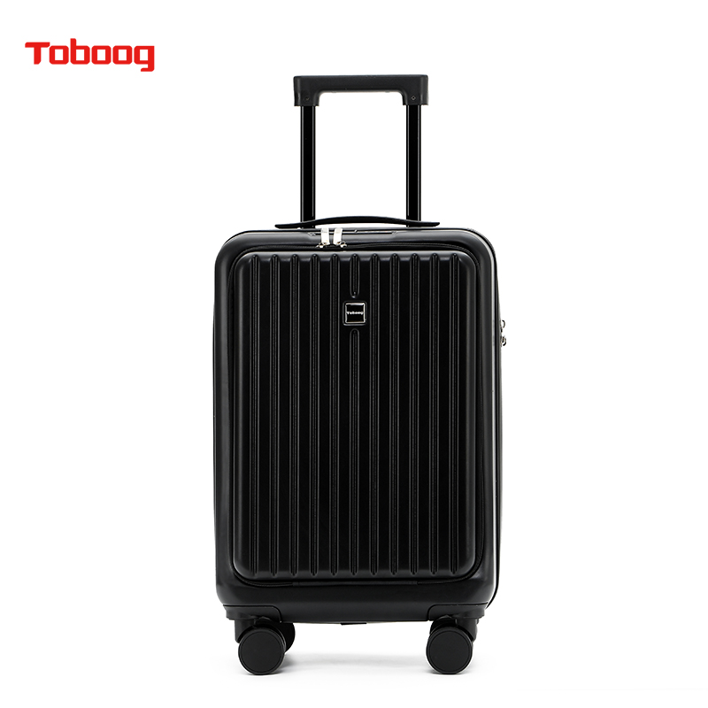途帮 材质：ABS+PC  20寸  36x24.5x56cm TOBOOG途帮  商务前开密码登机箱2107 20寸 黑色  （单位：件） TOBOOG途帮  商务前开密码登机箱2107 20寸 黑色