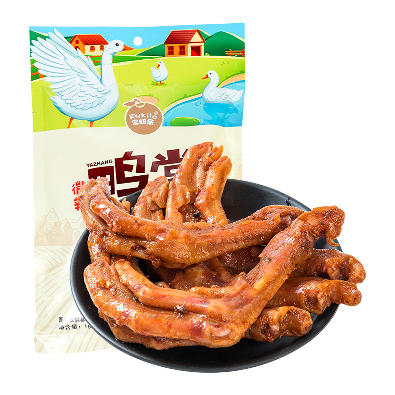 富崎乐（FUKILO） 168g*2袋 富崎乐鸭掌（微辣） 168g/袋 2袋装  （单位：袋） 富崎乐鸭掌（微辣） 168g/袋 2袋装