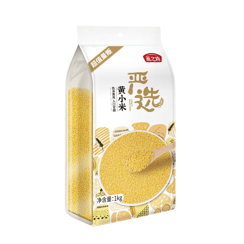 燕之坊 1kg*12袋/件 燕之坊黄小米1kg/袋  （单位：袋） 燕之坊黄小米1kg/袋