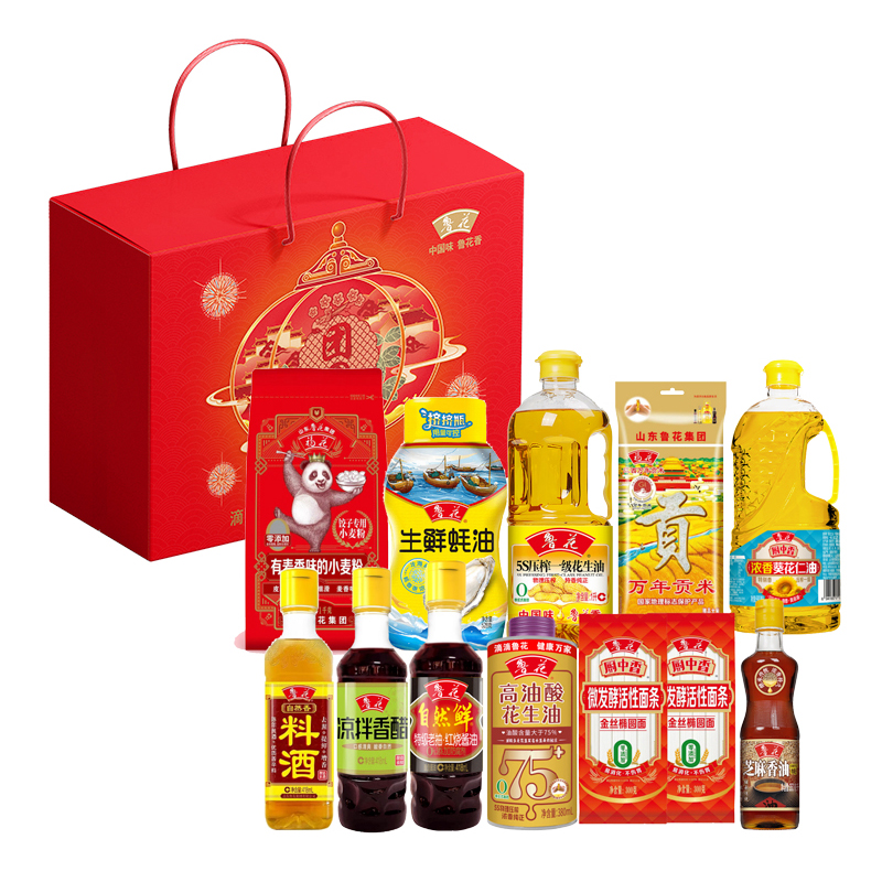 鲁花 2100g+4412ml 鲁花阖家欢乐礼盒A 2100g+4412ml  （单位：套） 鲁花阖家欢乐礼盒A 2100g+4412ml