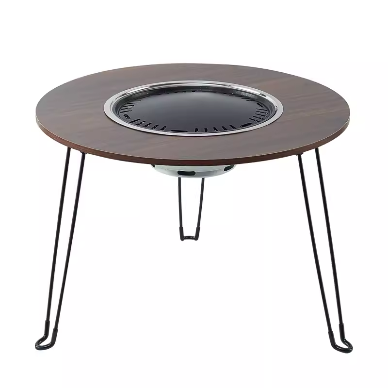 君华仕（GENVAS） 圆桌直径：60CM  桌子高度：45CM  烤网直径：29CM  烤盘直径：29.5CM 君华仕 GENVAS 围炉煮茶桌 GS22666022  （单位：件） 君华仕 GENVAS 围炉煮茶桌 GS22666022