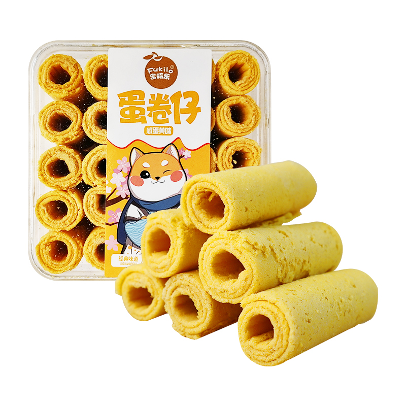富崎乐（FUKILO） 188g*3盒 富崎乐咸蛋黄味蛋卷仔 188g/盒 3盒装  （单位：盒） 富崎乐咸蛋黄味蛋卷仔 188g/盒 3盒装