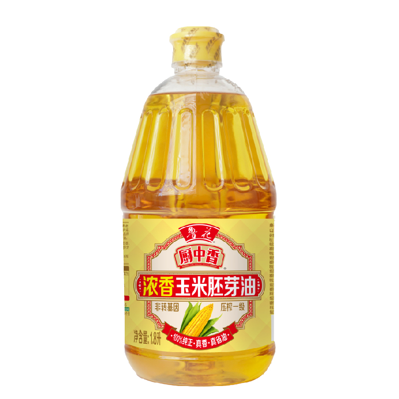 鲁花 1.8L 鲁花厨中香浓香玉米胚芽油1.8L  （单位：升） 鲁花厨中香浓香玉米胚芽油1.8L