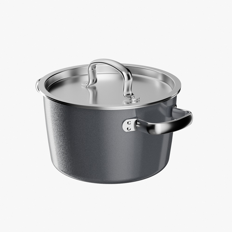 神田绣渤意 微压炖锅 星空银 神田KANDA钛彩米陶瓷微压炖锅 星空银 22cm  （单位：个） 神田KANDA钛彩米陶瓷微压炖锅 星空银 22cm